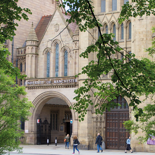 Entrance of University of Manchester